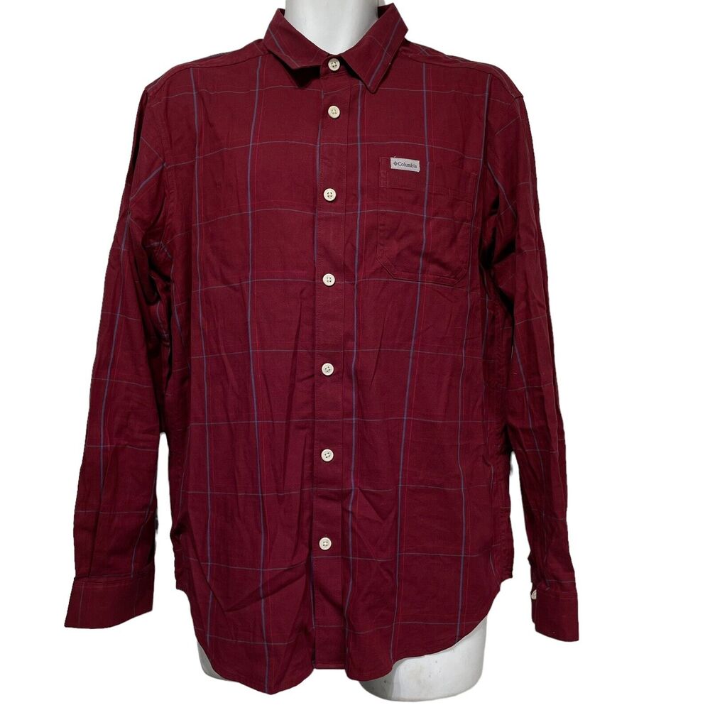 Columbia Men's Vapor Ridge III Long Sleeve Plaid Shirt Size M